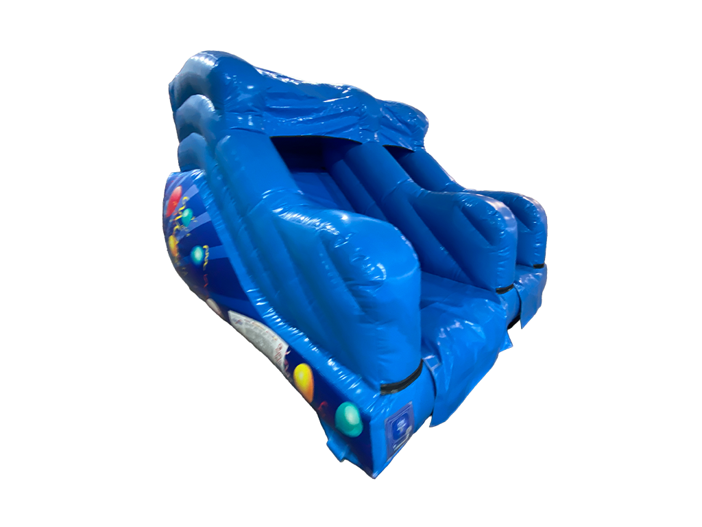 Scivolo festa blu da 1,5 m con piattaforma