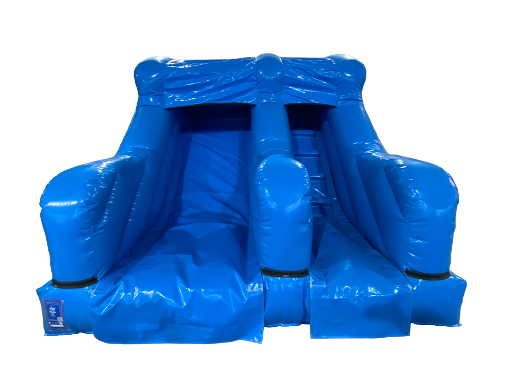Scivolo festa blu da 1,5 m con piattaforma