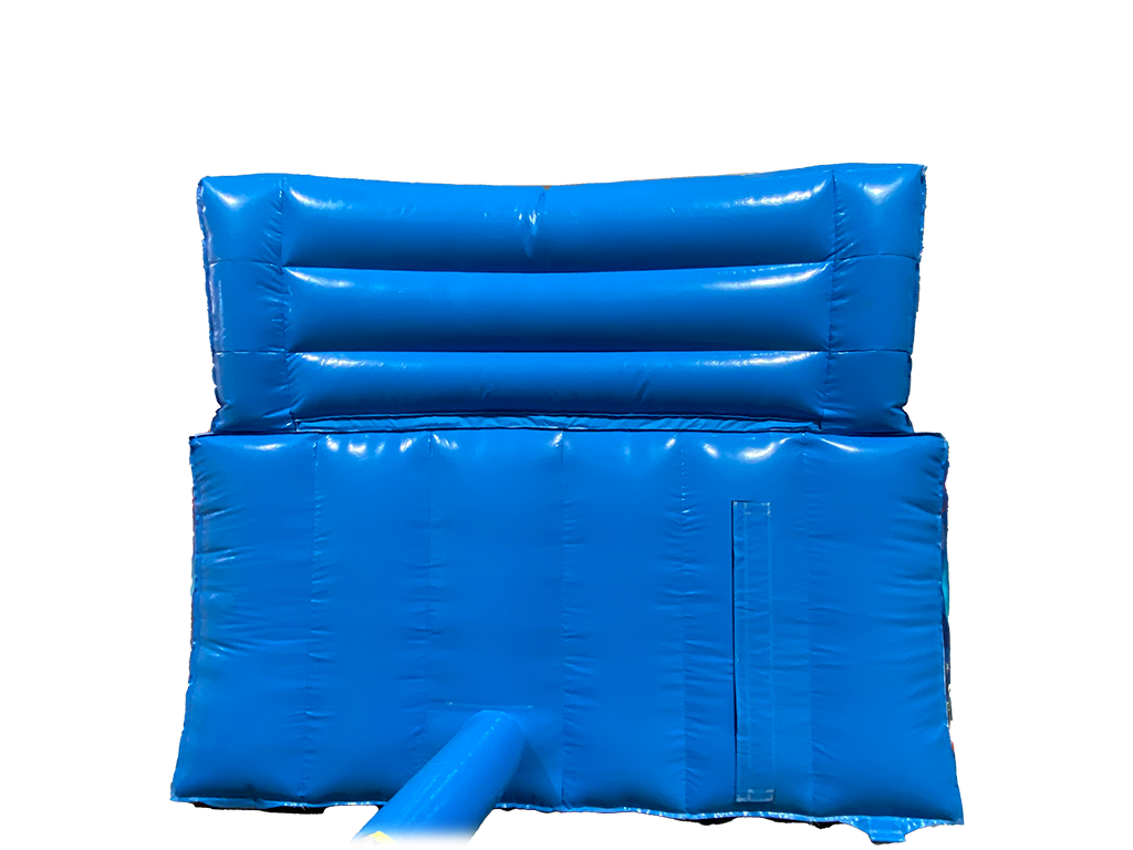 Scivolo festa blu da 1,5 m con piattaforma