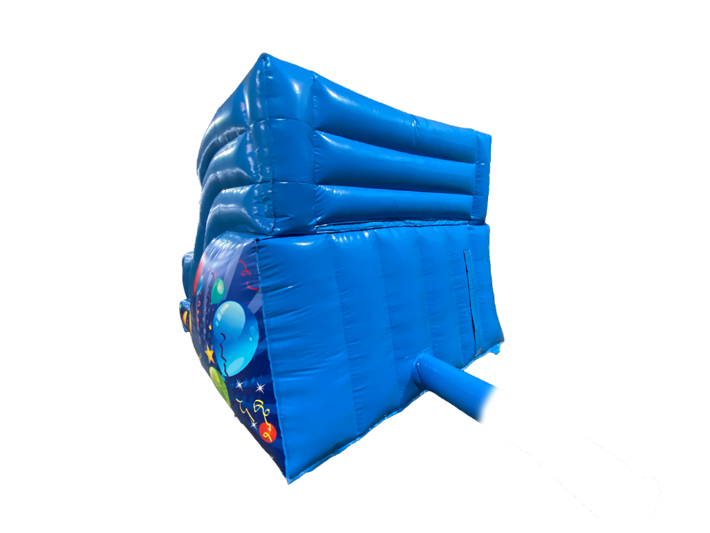 Scivolo festa blu da 1,5 m con piattaforma