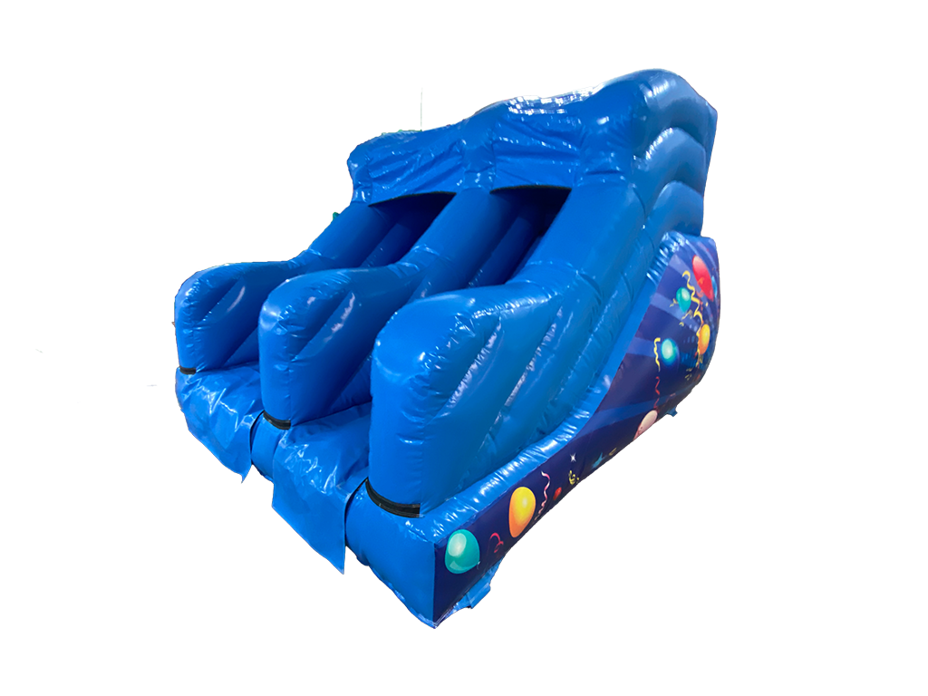 Scivolo festa blu da 1,5 m con piattaforma