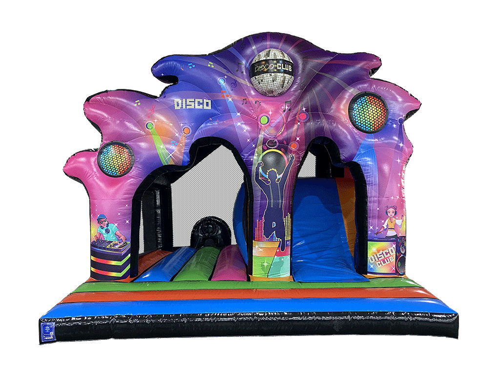 15x17ft Disco Kingdom Play and Slide - Disco Ready