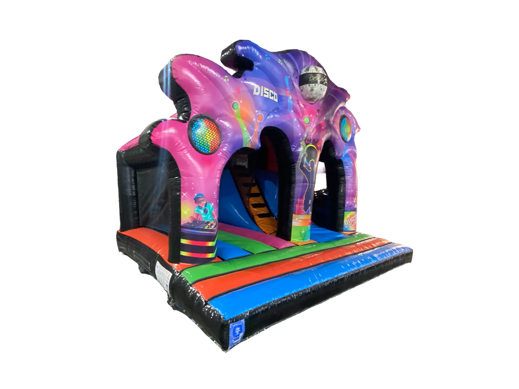 15x17ft Disco Kingdom Play and Slide - Disco Ready