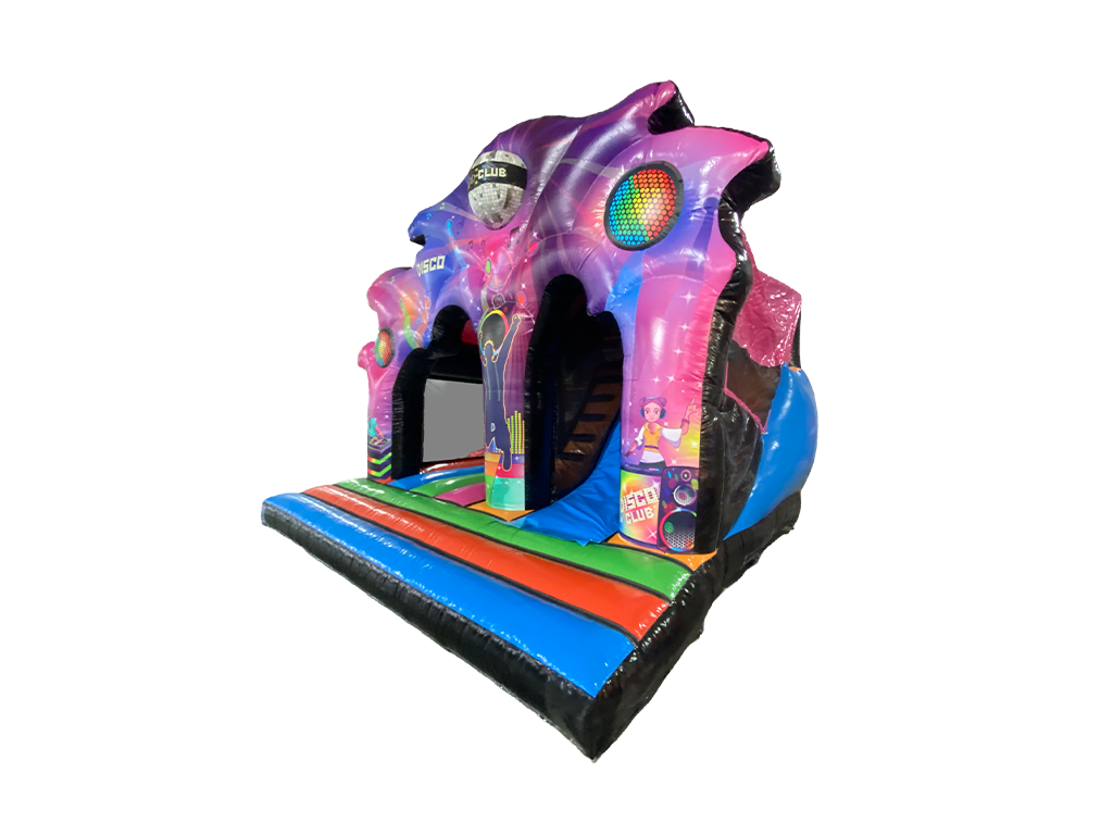15x17ft Disco Kingdom Play and Slide - Disco Ready
