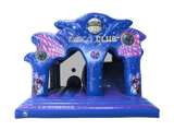 4,5x5m Lila & Blau Disco-Königreich Spiel und Rutsche – Disco-bereit