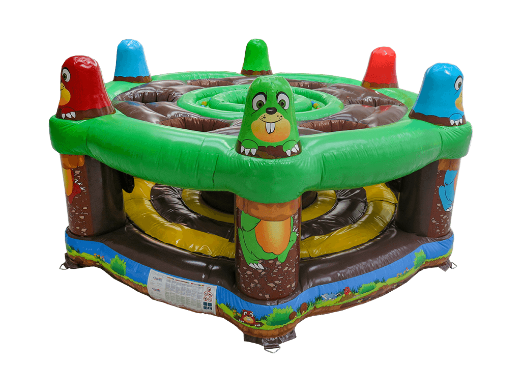 Gioco gonfiabile umano Whack-A-Mole Holey Moley