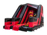 Twin Lane Warrior Wall Inflatable Obstacle