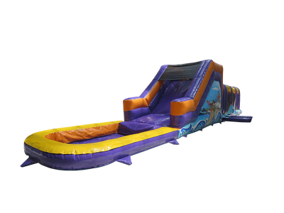 2 Part Energy Assault Course with Removable Pool Wave