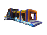 2 Part Energy Assault Course with Removable Pool Wave