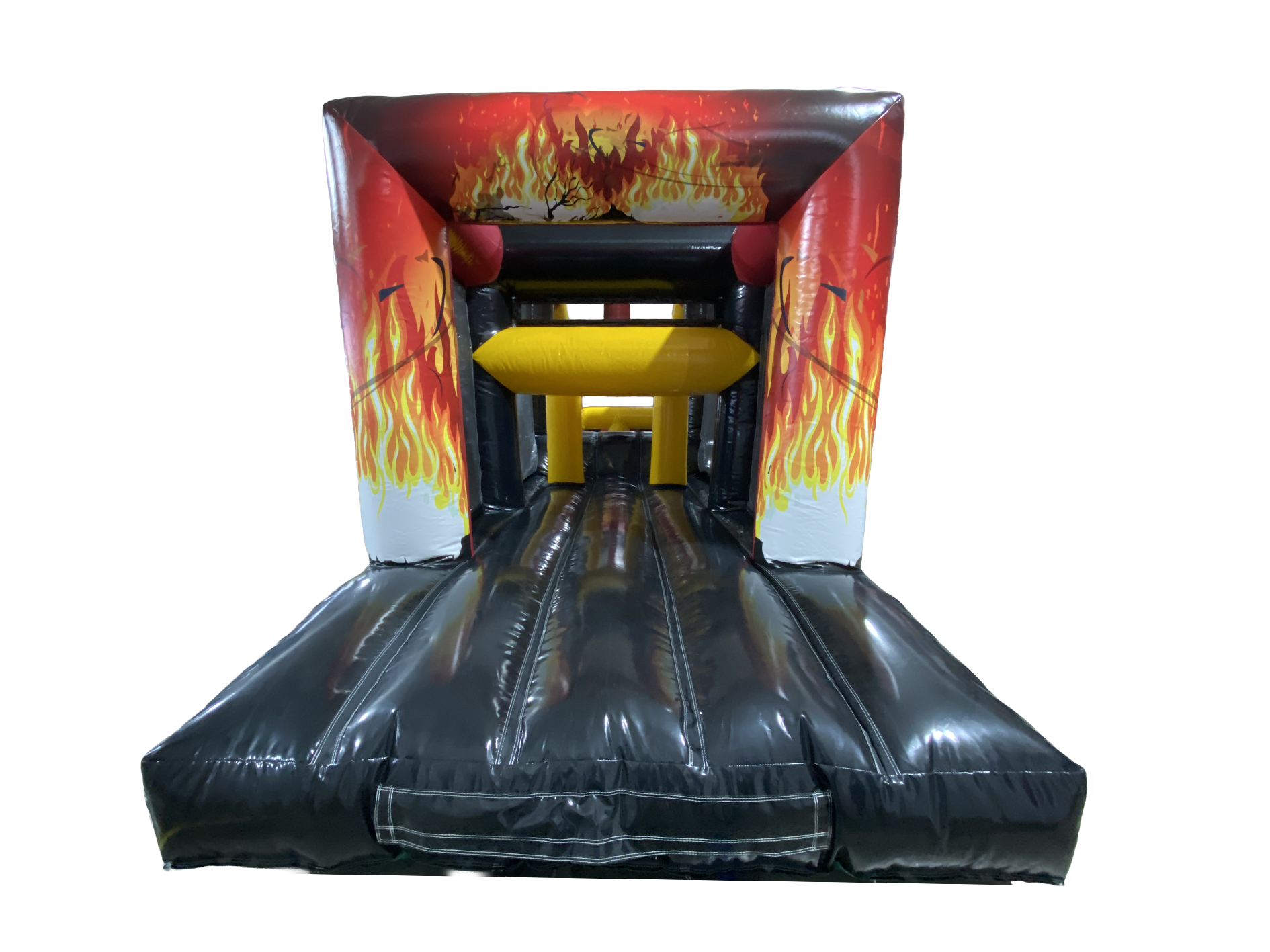 18m 2 Part Burning Flames Obstacle Course