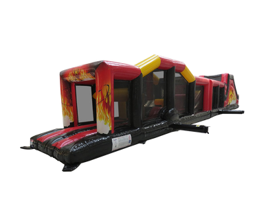 18m 2 Part Burning Flames Obstacle Course