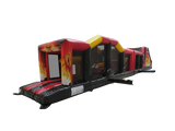 18m 2 Part Burning Flames Obstacle Course