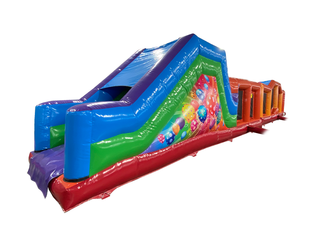 18m 2 Part Multicoloured Party Obstacle Course