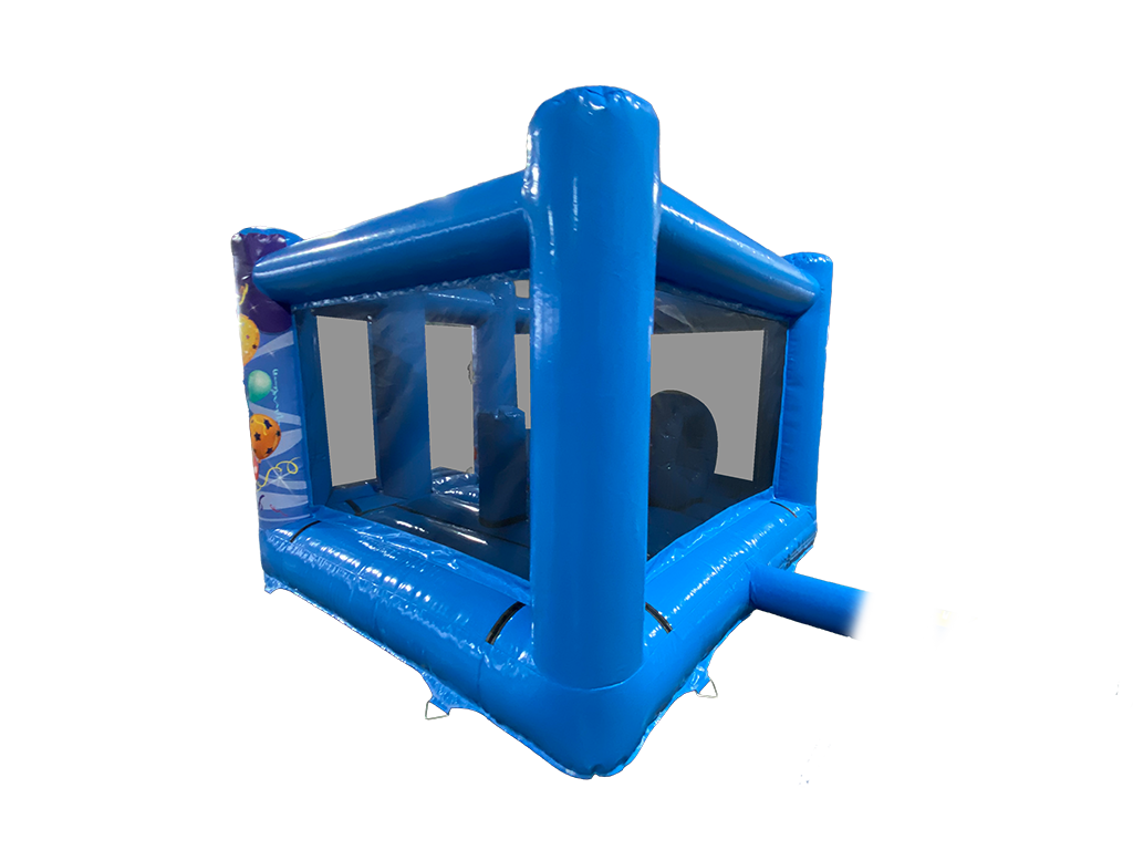 4m x 3m Blauer Party Midi Hüpfburg