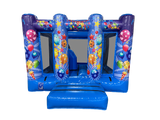 4m x 3m Blauer Party Midi Hüpfburg