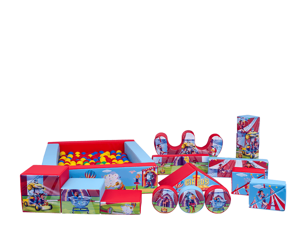 19-delig Circus Zacht Speelset
