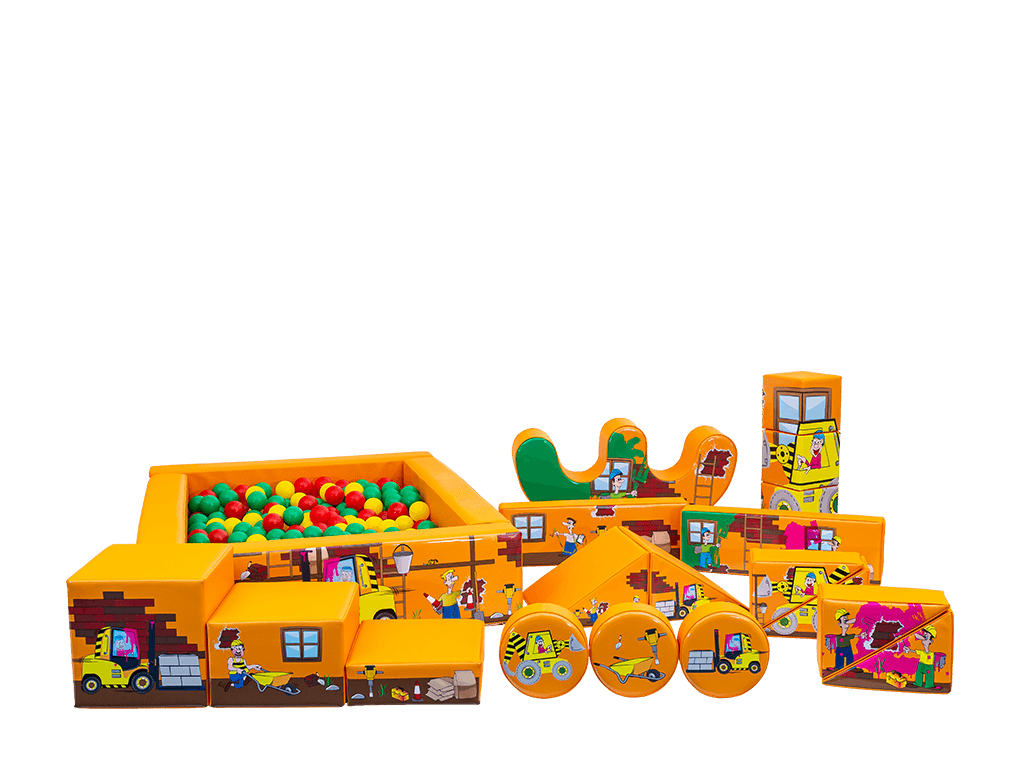 19pcs Construction Soft Play Set