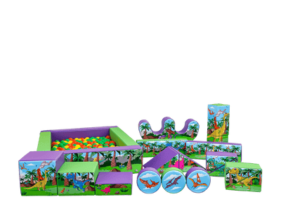 19pcs Dinosaur Soft Play Set