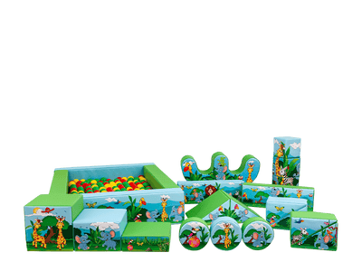 19pcs Baby Jungle Soft Play Set