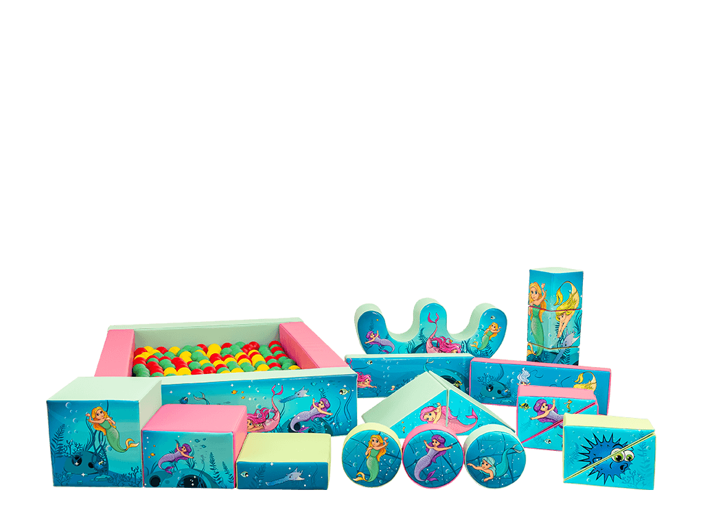 Set Sirenă Soft Play 19 piese