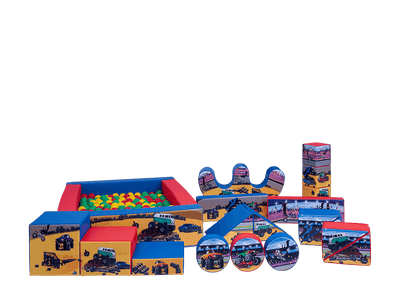 19pcs Monster Truck Soft Play Set