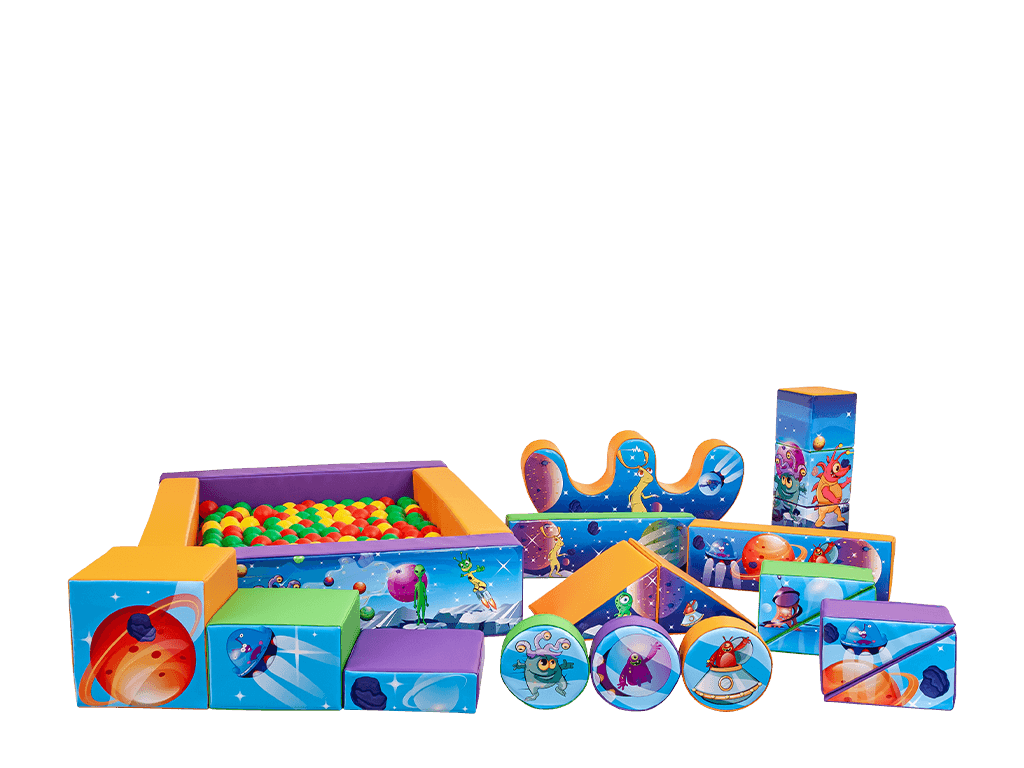Set Espacio Soft Play de 19 piezas