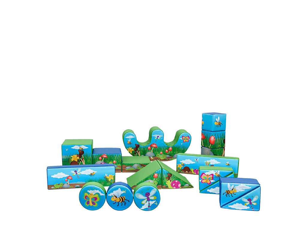 18pcs Bugs Den Soft Play Set