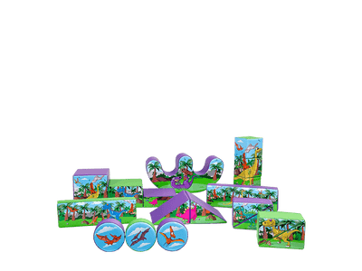 18pcs Dinosaur Soft Play Set