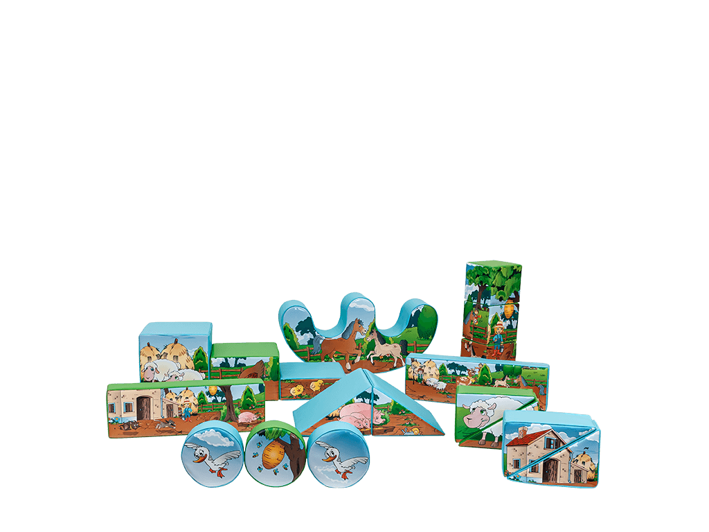 18pcs Farm Soft Play Set