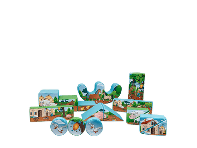18pcs Farm Soft Play Set