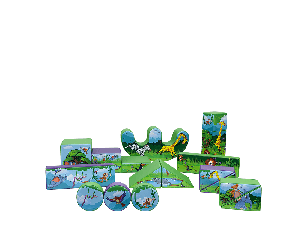 Set Soft Play Giungla da 19 pezzi