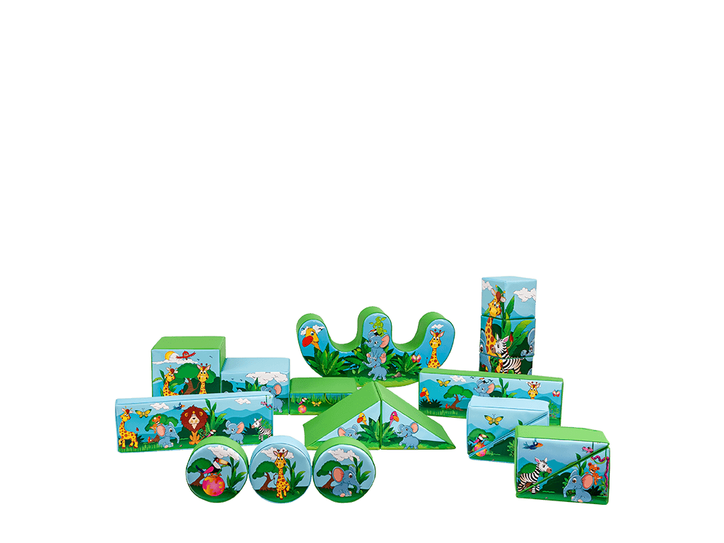 19-delig Baby Jungle Zacht Speel Set