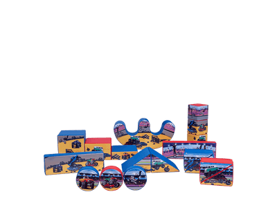 18pcs Monster Truck Soft Play Set