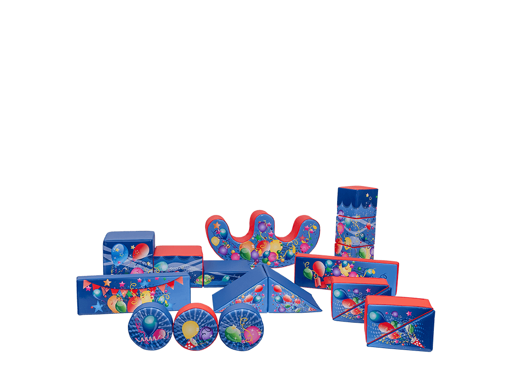 Set Soft Play Festa Blu e Rossa da 19 pezzi