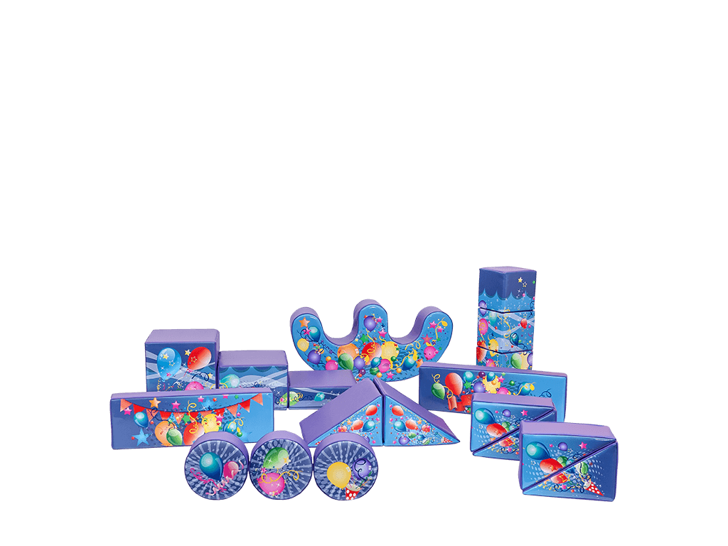 Conjunto Soft Play Festa Roxa de 19 peças