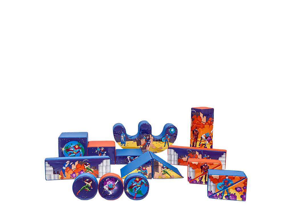 Set Super Erou Soft Play 19 piese