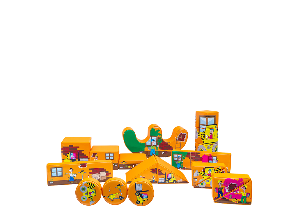 18pcs Construction Soft Play Set