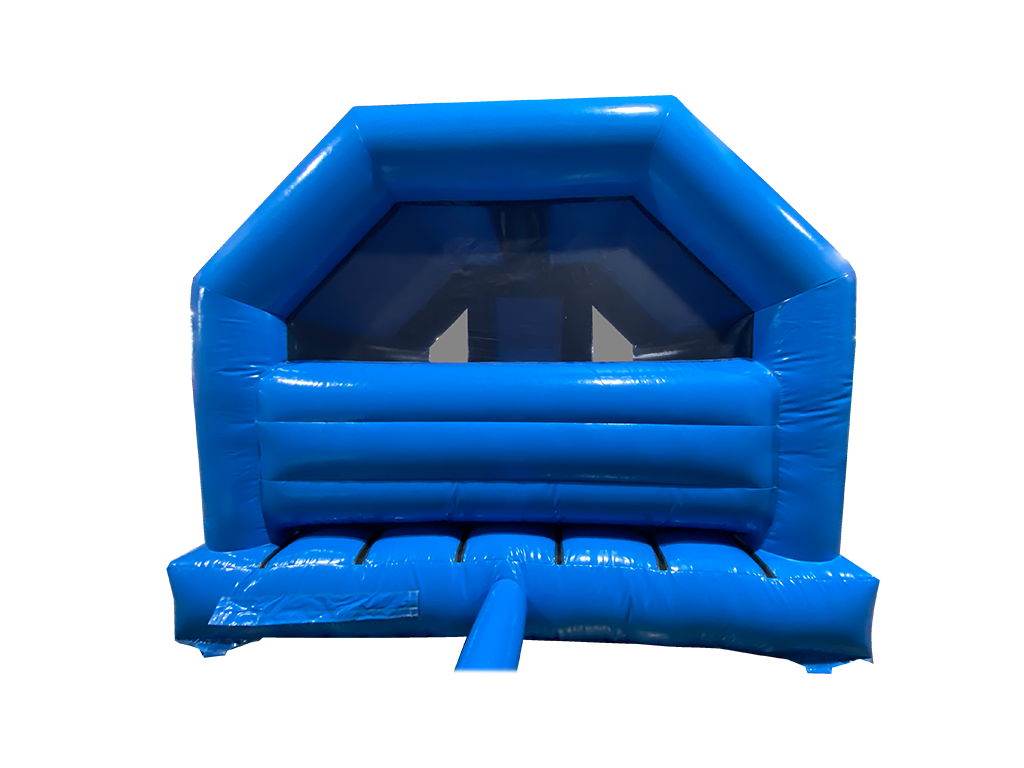 Gonfiabile con scivolo frontale festa blu 5,5x4m