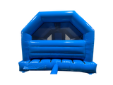 Gonfiabile con scivolo frontale festa blu 5,5x4m