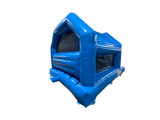 Gonfiabile con scivolo frontale festa blu 5,5x4m