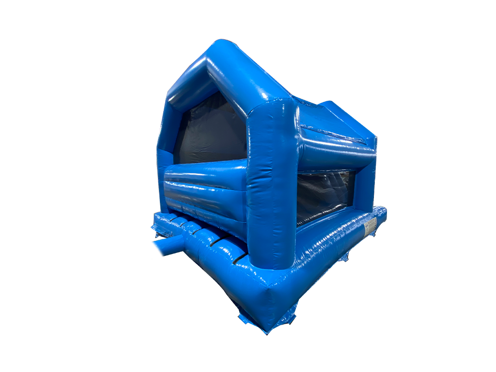 Gonfiabile con scivolo frontale festa blu 5,5x4m