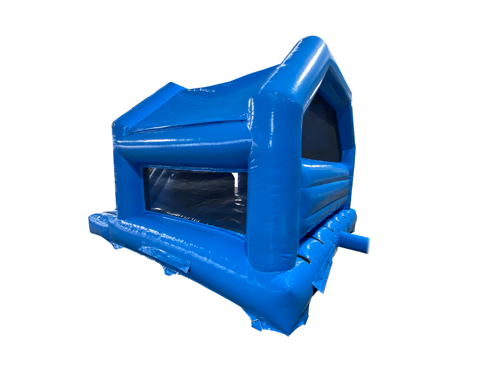 Gonfiabile con scivolo frontale festa blu 5,5x4m