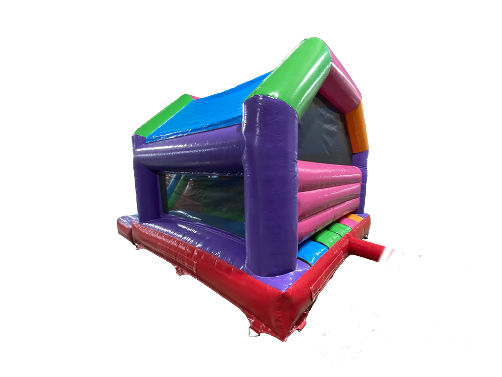 Bouncer com Escorrega Frontal Multicolorido para Festa 5,5x4m