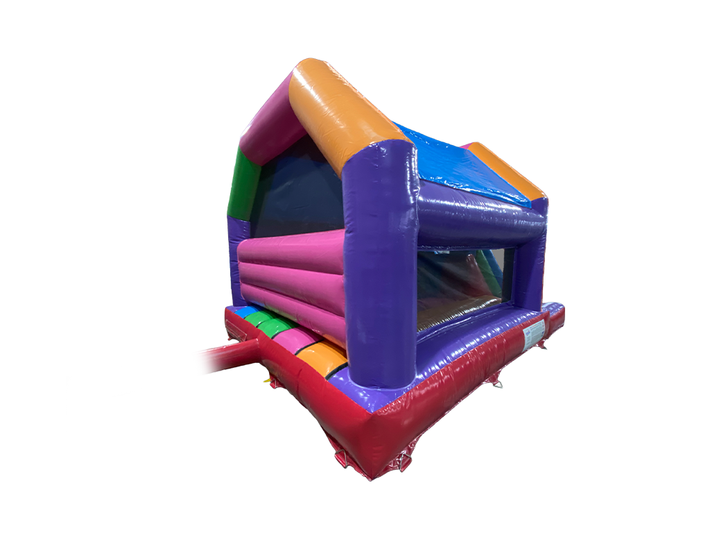 Bouncer com Escorrega Frontal Multicolorido para Festa 5,5x4m