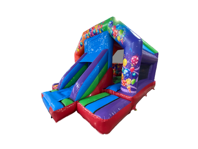 5,5x4m Mehrfarbiger Party Front Rutschen Bouncer