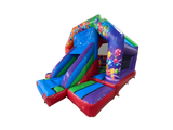 Bouncer com Escorrega Frontal Multicolorido para Festa 5,5x4m