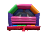 Bouncer com Escorrega Frontal Multicolorido para Festa 5,5x4m