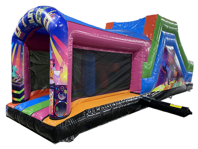 27ft 1 Part Disco Obstacle Course - Disco Ready