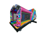 Disco-ready 27ft inflatable obstacle course with speaker pocket
