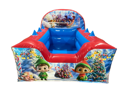 Christmas High Back Inflatable Ball Pool
